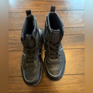 Youth Nike High Top Black Sneakers